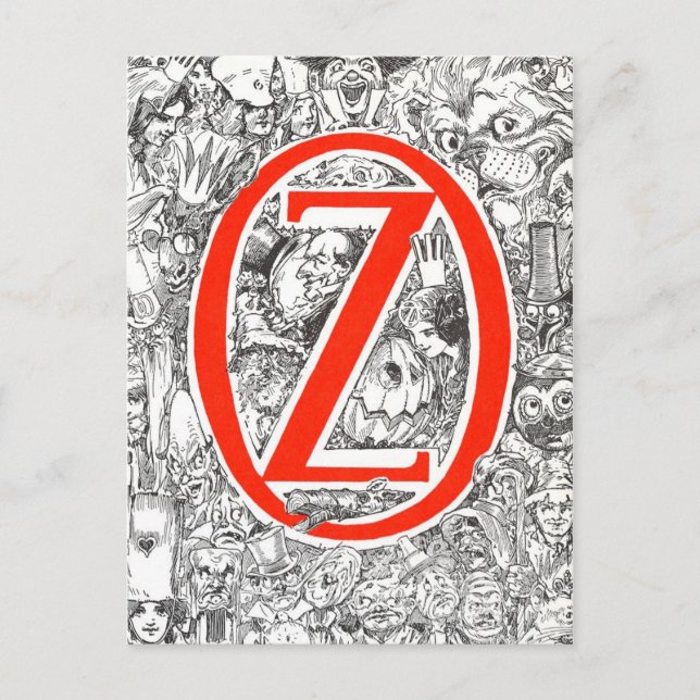 Dorothy och trollkarlen i Oz Vykort (Framsida)