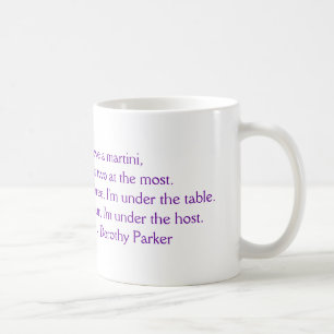 Dorothy Parker "älskar jag en Martini" muggen Kaffemugg