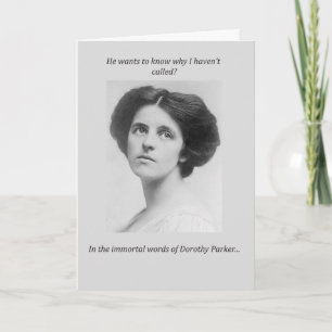 Dorothy Parker citationstecken Kort