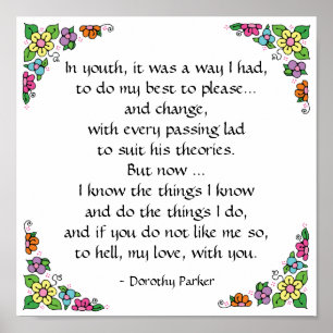 Dorothy Parker-offert Poster av SRF