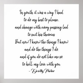 Dorothy Parker Quotation Poster