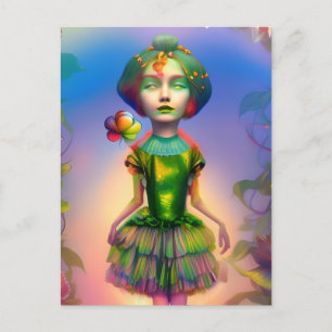 Dorothy som Lollipop Kid AI genererade fantasykons Vykort