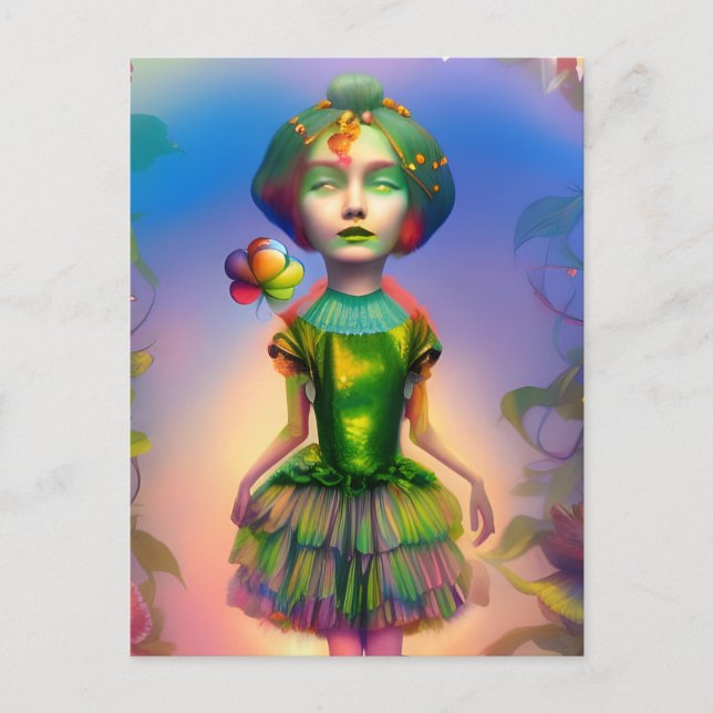 Dorothy som Lollipop Kid AI genererade fantasykons Vykort (Framsida)
