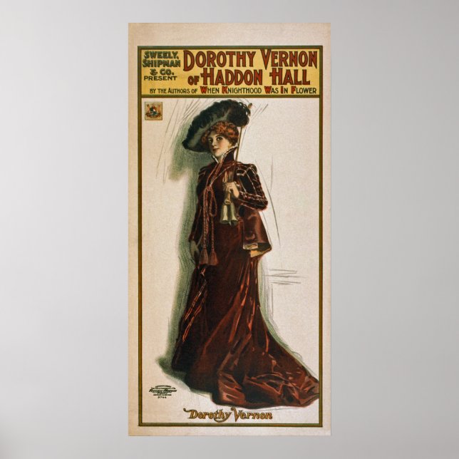 Dorothy Vernon~Haddon Hall~Teatrical Poster 1906 (Framsidan)