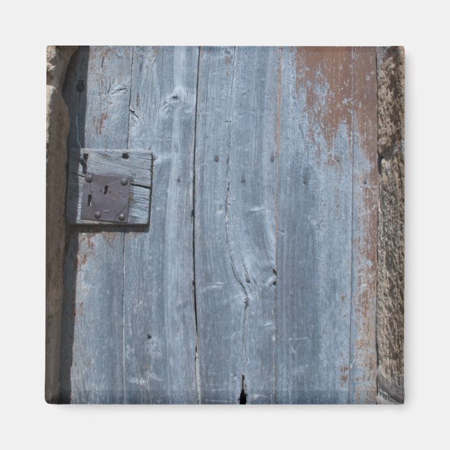 Dörr av trä och trä av trä magnet (Framsidan)