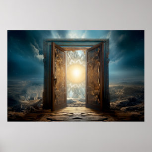 Dörr Grind, annan världslig Dimension Fantastisk k Poster