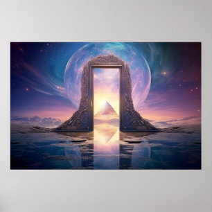 Dörr Grind, annan världslig Dimension Fantastisk k Poster