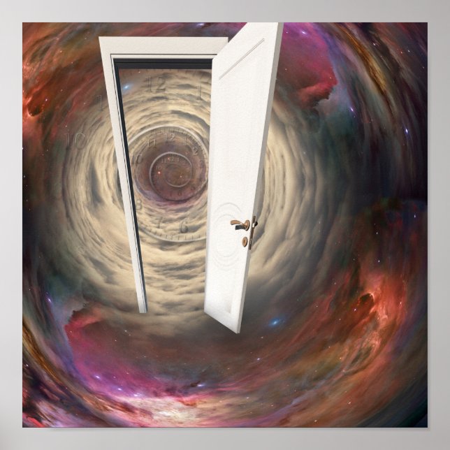 Dörr i tid poster (Framsidan)