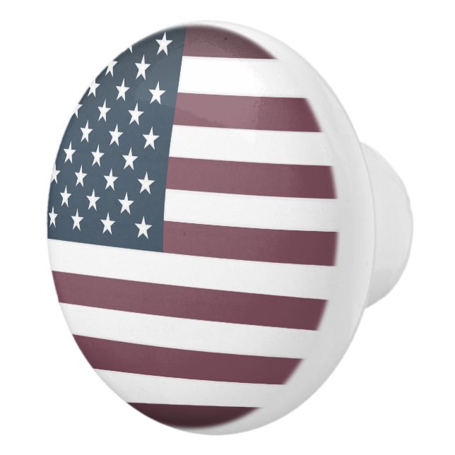 Dörr och lådknapp för amerikansk flagga knopp (Höger)