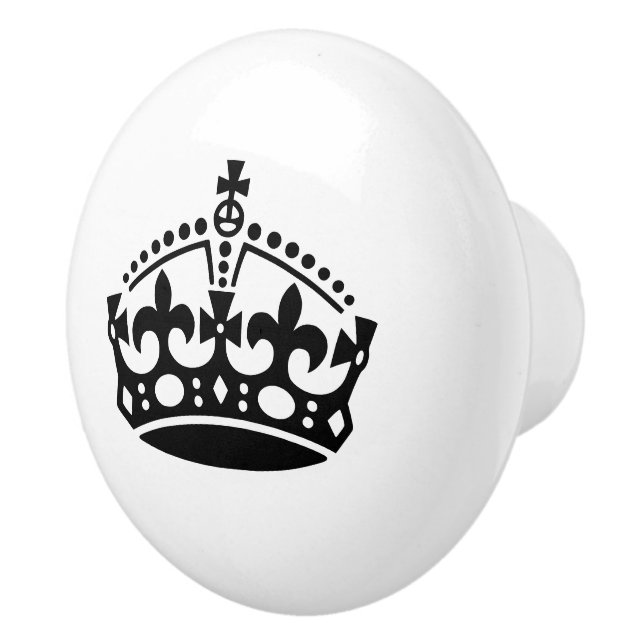 Dörr- och låsknapp för anpassningsbar färg krona knopp (Höger)