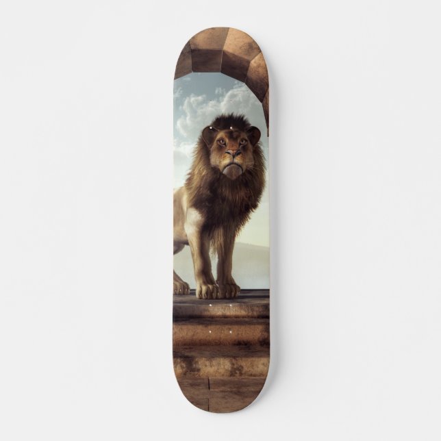 Dörr till lion'sens kungarike skateboard bräda 21,5 cm (Framsida)