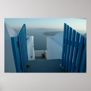Dörr till Santorini Poster