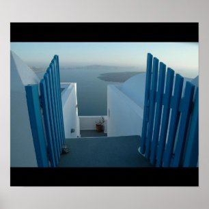 Dörr till Santorini Poster