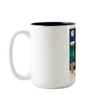 Dörrar Är Min Grej | Färgblock Art Deco Mugg