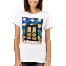 Dörrar Är Min Grej | Färgblock Art Deco T-Shirt