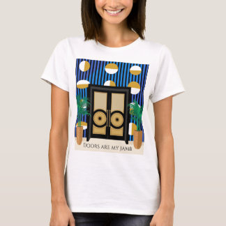 Dörrar Är Min Grej | Färgblock Art Deco T-Shirt