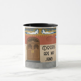 Dörrar Är Min Grej | Färgblock Art Nouveau Mugg
