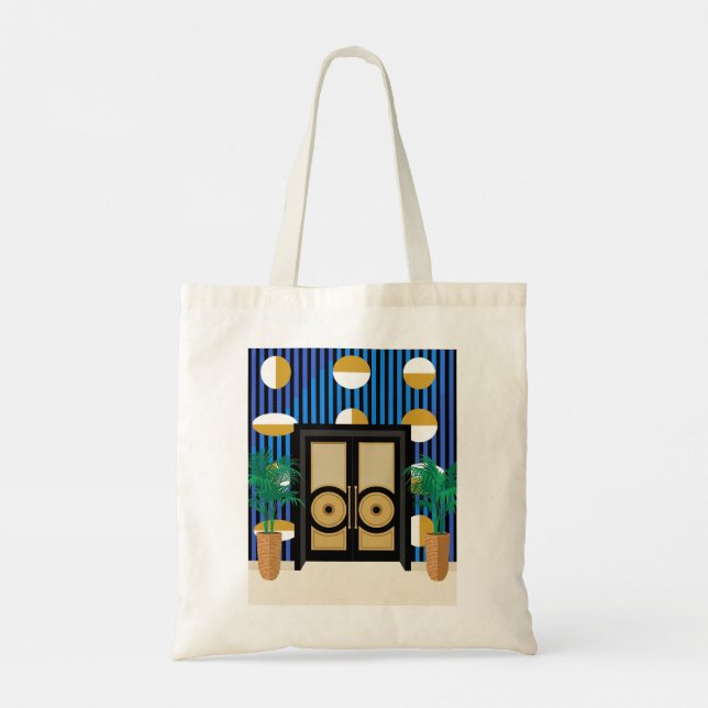 Dörrar Är Min Jamb | Art Deco i Färgblock Tygkasse (Baksida)