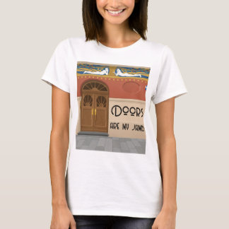 Dörrar Är Min Vana | Färgblock Art Nouveau T Shirt