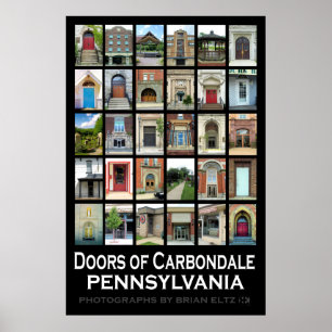 "Dörrar av Carbondale Pennsylvania" Poster