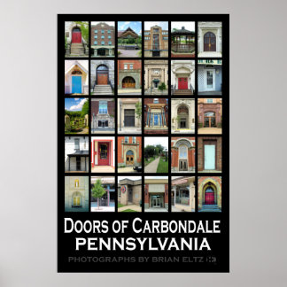 "Dörrar av Carbondale Pennsylvania" Poster