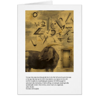 Dörrar av föreställningen hälsningskort