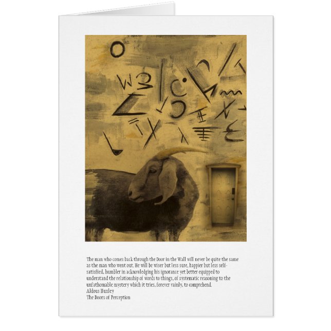 Dörrar av föreställningen hälsningskort (Framsidan)