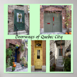 Dörrar i Quebec City Poster
