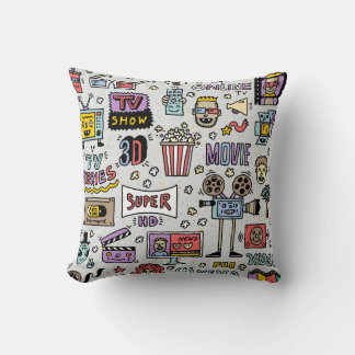 Dörrar i TV-serien: Lustigt Vintage Set. Kudde