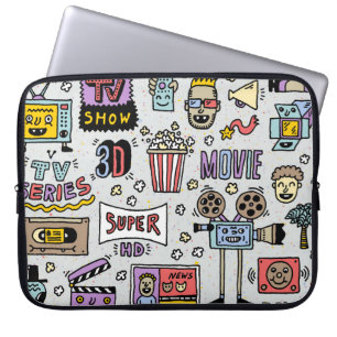 Dörrar i TV-serien: Lustigt Vintage Set. Laptop Fodral