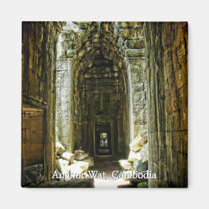Dörrar inom Angkor Wat Kambodja Magnet