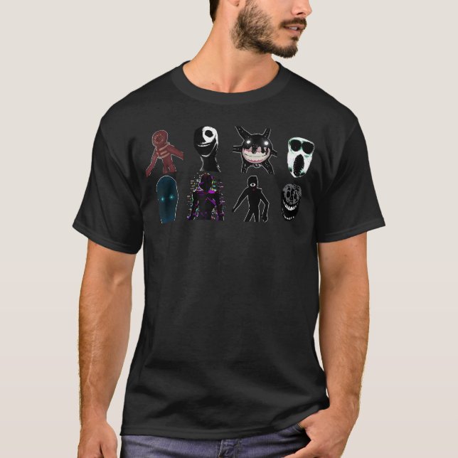 Dörrar Monster - Spel T Shirt (Framsida)