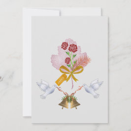 Dörrar och Klockor-platta Helgdag Julkort