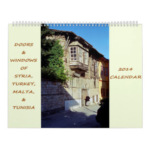 Dörrar & Windows av Syrien, Turkiet, Malta & Kalender