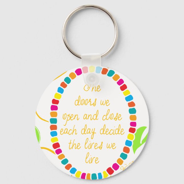 Dörrarna vi öppnar och stänger... nyckelring (Framsida)