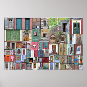 Dörrcollage 36 x 24 poster
