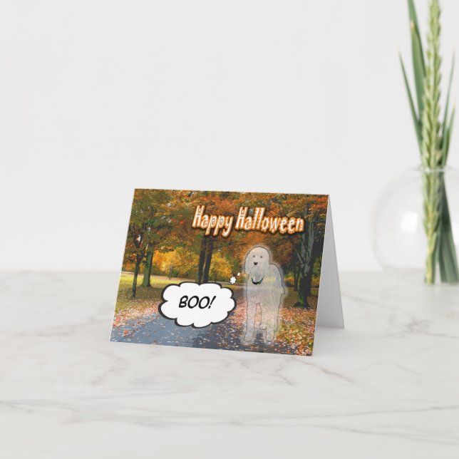 Dörrdagar, Happy halloween-kort, Tecknad Kort (Framsida)