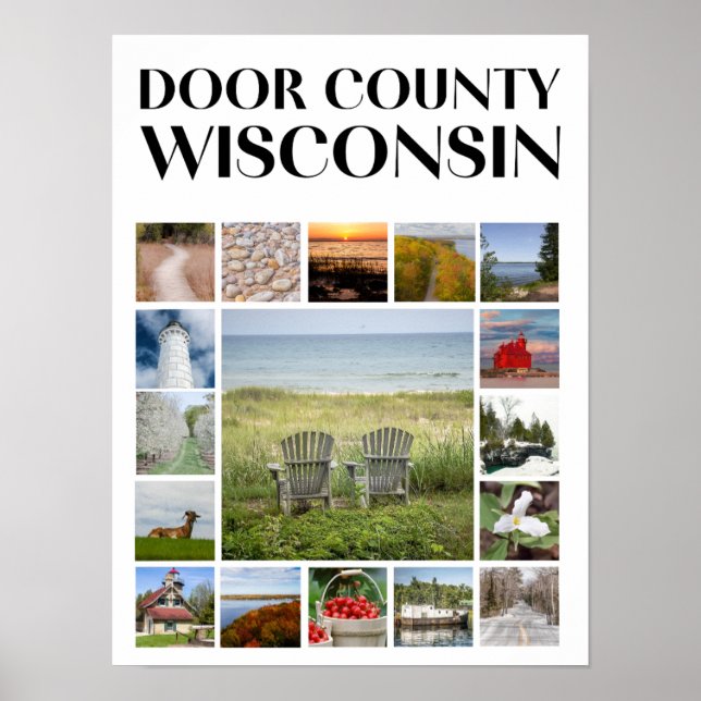 Dörrdistriktet Wisconsin - Sceniska vyer Poster (Framsidan)
