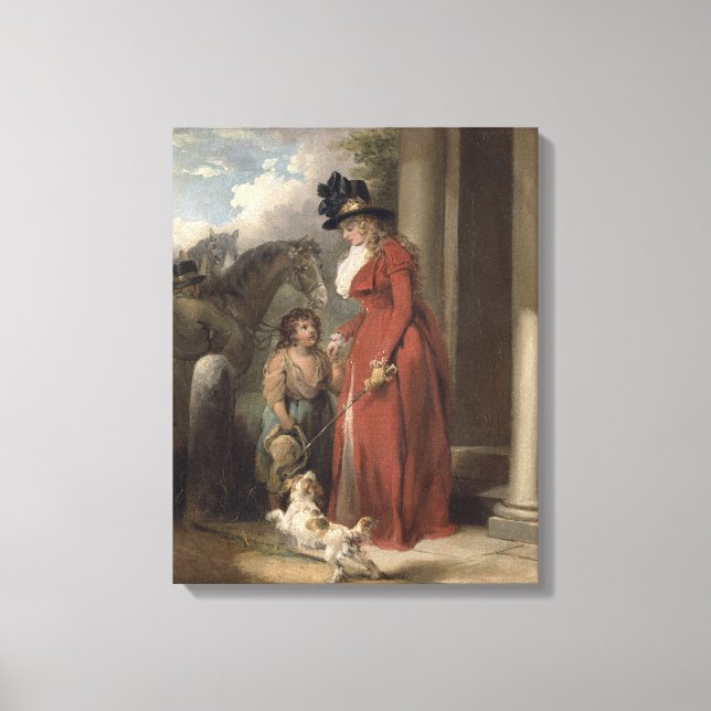 Dörren, 1790 (olja på arbetsyta) canvastryck (Framsida)