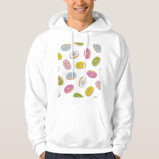 Dörren gör mönster sömlös design. hoodie (Framsida)