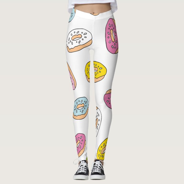 Dörren gör mönster sömlös design. leggings (Framsida)