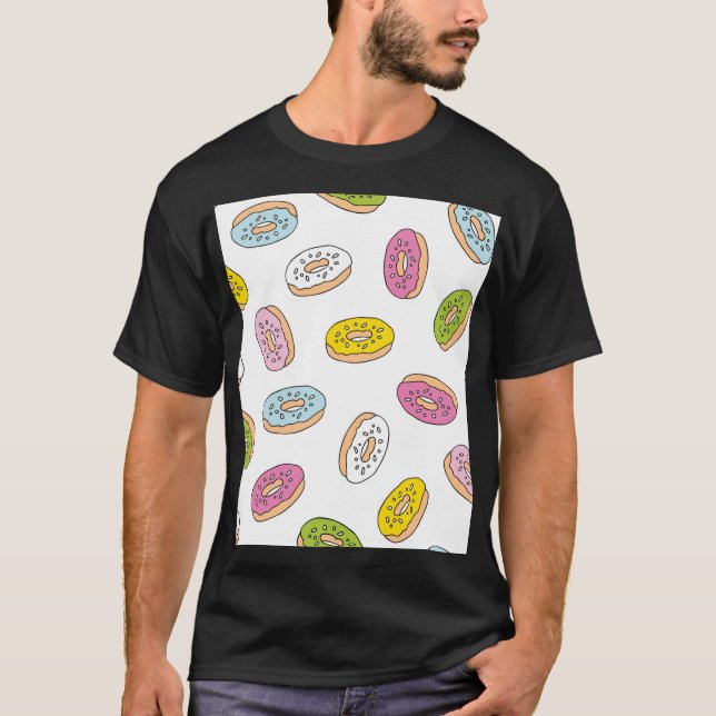 Dörren gör mönster sömlös design. t shirt (Framsida)