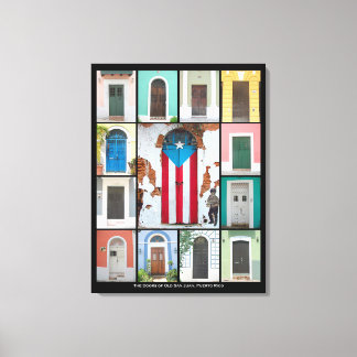 Dörren till gamla San Juan 2 Canvastryck