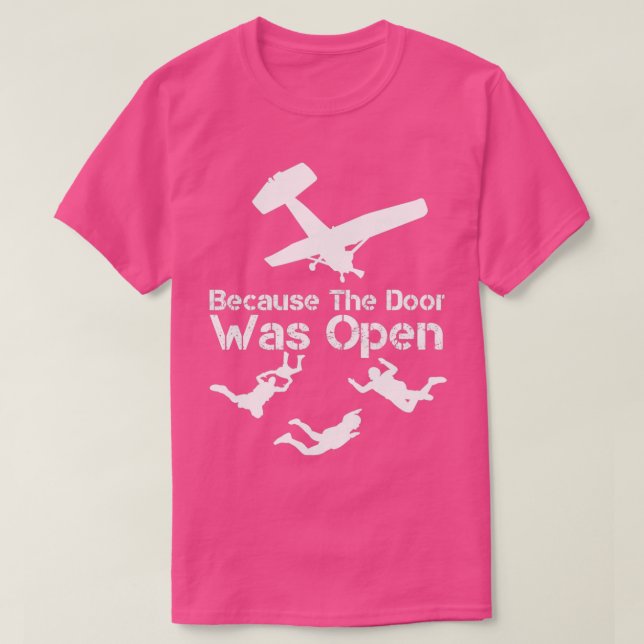 Dörren var Open Skydiver Skydive Parachu T Shirt (Design framsida)