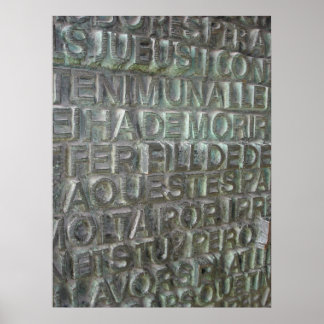 Dörren vid Sagrada Familia, Barcelona Poster