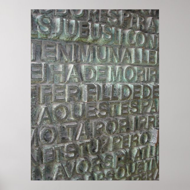 Dörren vid Sagrada Familia, Barcelona Poster (Framsidan)