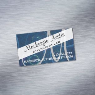 Dörrens Abstrakt   Pastel Chalk Scribble Monogram Visitkortmagnet
