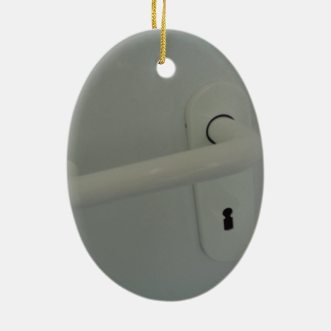dörrhandtag julgransprydnad keramik (Baksidan)