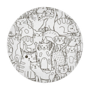 Dörrkatt: svart och vit.