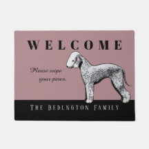 Dörrmatta för anpassadeBedlington Terrier